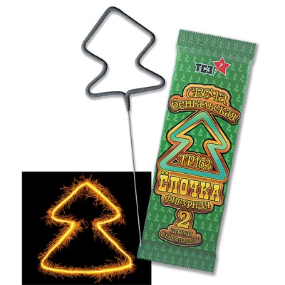 Елочка Бенгальские огни фигурные купить в Аксае | aksaj.salutsklad.ru